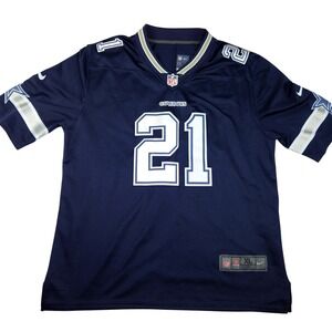 Dallas Cowboys Ezekiel Elliott 21 Nike NFL On Field Jersey Mens XL Navy Blue